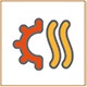 Heat reduction design icon