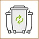 Waste recycling icon